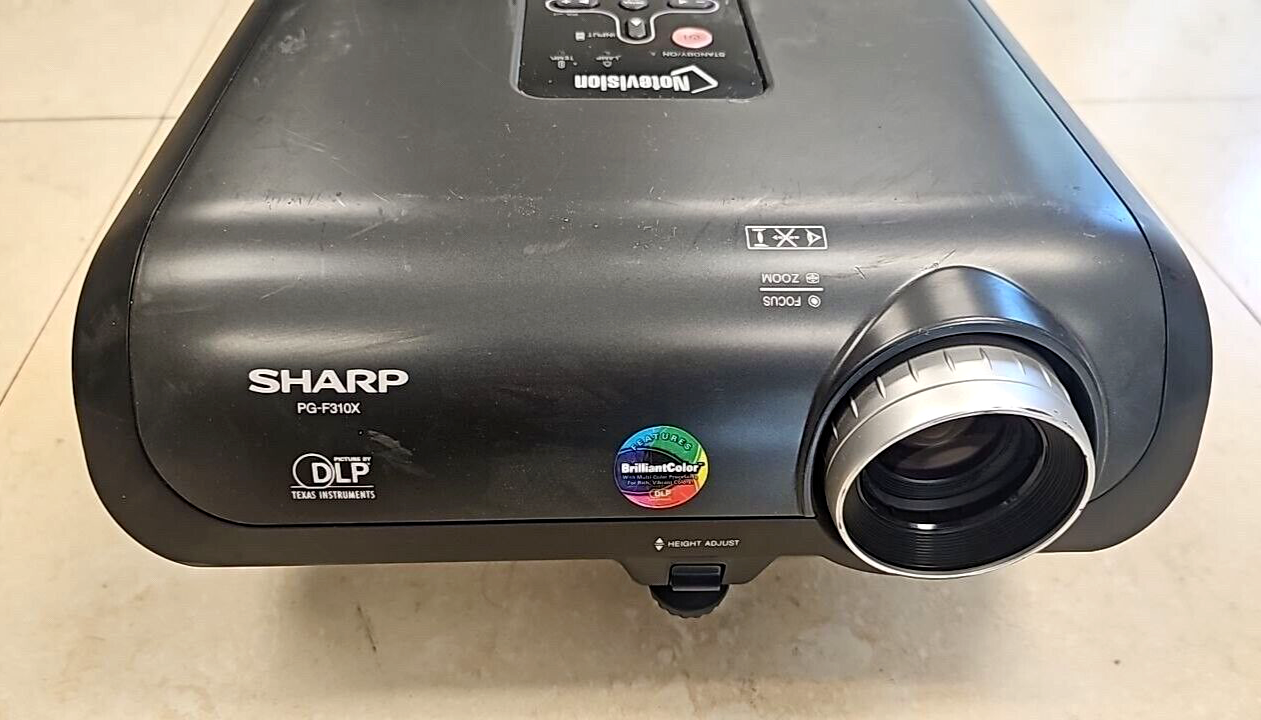 Sharp PG-F310X XGA Conference Room DLP Projector Theater Parts Lamp Issues READ