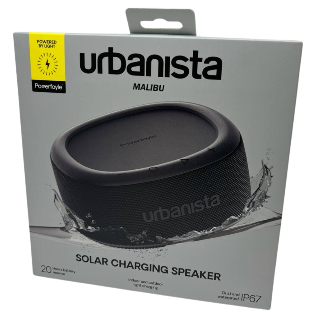 Urbanista Malibu Solar Charging Speaker Waterproof Indoor Outdoor Stereo