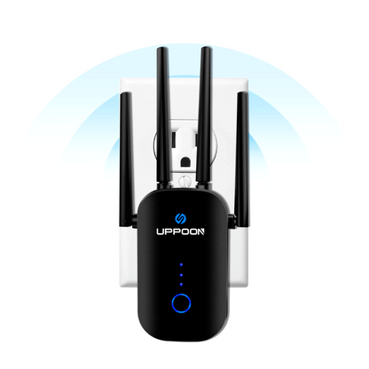 Uppoon Wireless WiFi Extender Signal Booster Amplifier Dual Band Repeater 1200