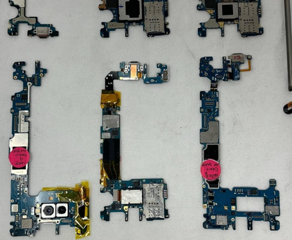 Lot of 6 Mainboard Replacement Samsung Note 8 9 Galaxy S8 S9 S10+ Untested READ