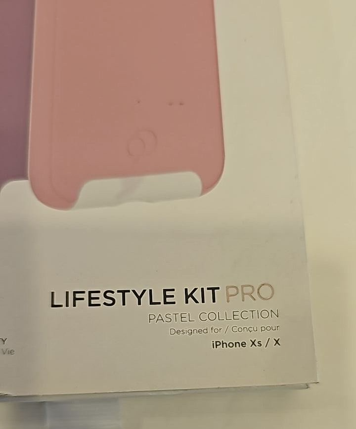 Nimbus9 LifeStyle Kit Case 3 Pack for iPhone XS X Pastel Pink Purple Black Cover