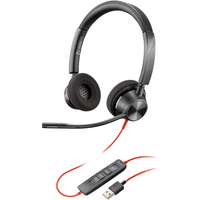 Plantronics BW3320 Wired USB Stereo Headset On The Ear With Mic For PC Laptop