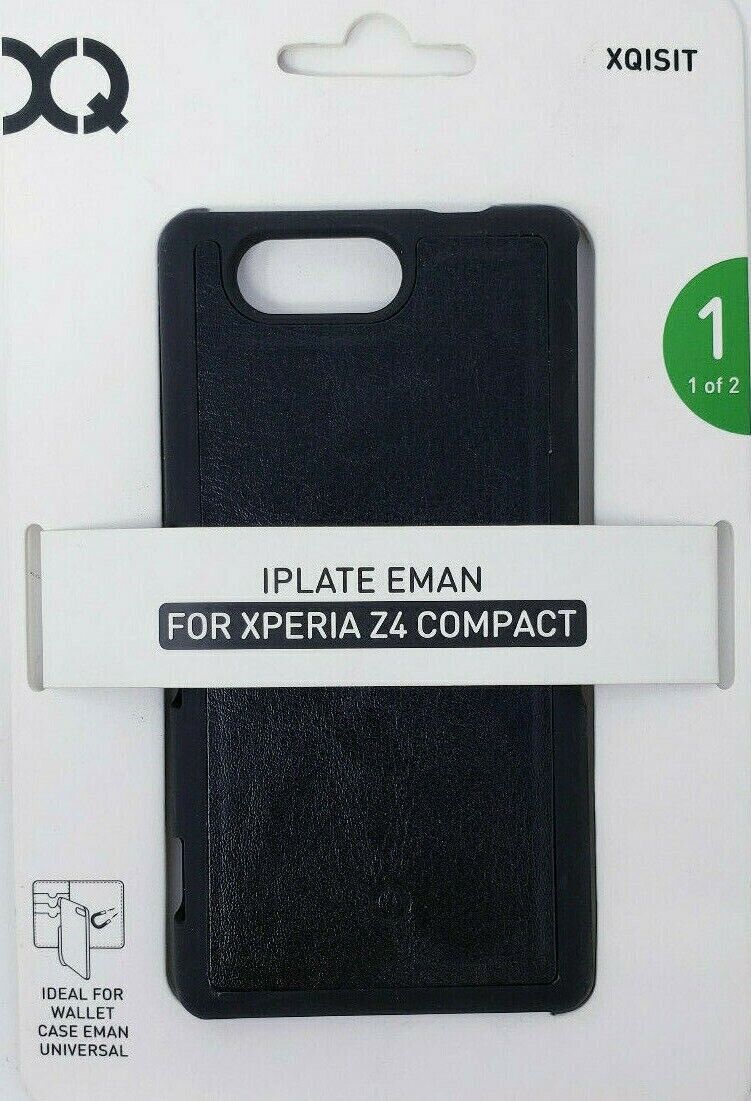 OEM Black Xqisit Flap iPlate Eman Case Slim Cover For Sony Xperia Z4 Compact