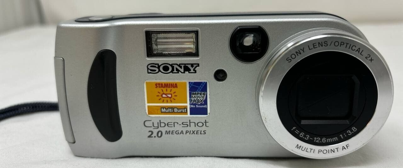 Sony Cyber Shot DSC-P51 Digital Camera Compact 2.0 MP 2x Optical Zoom Silver