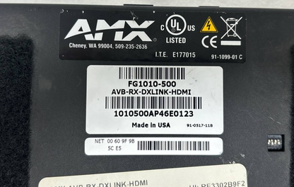 AMX FG1010-500 DXLink HDMI Receiver Module with SmartScale AVB-RX-DXLINK-HDMI