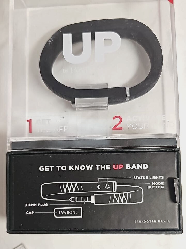 Jawbone Up Activity Tracking Wristband Medium Speed Calories Sleep Black READ