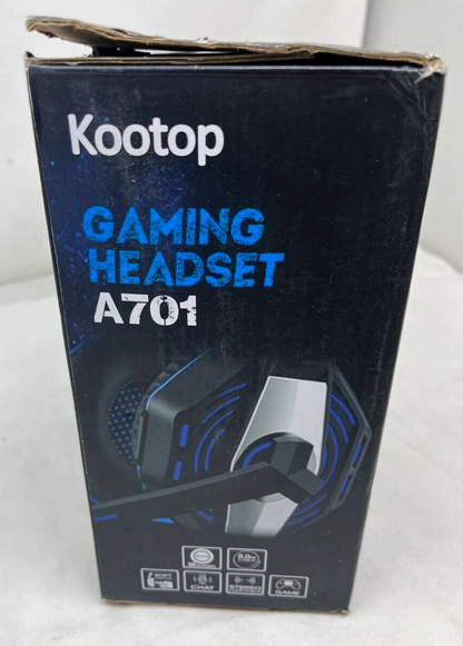 Kootop A701 Wired Gaming Headset Over the Ear Headphones Dual 3.5mm USB READ