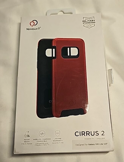 Lot of 2 Nimbus9 Cirrus Case for Samsung Galaxy S10 Lite Black Red Slim Cover