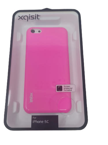 Xqisit Back Case for Apple iPhone 5C Hard Protective Cover Fucsia Pink