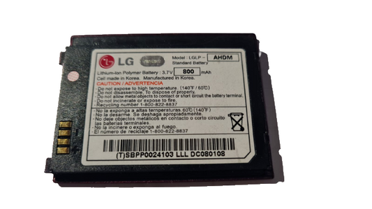 Battery LGLP-AHDM Dark Red For LG Chocolate VX8500 800mAh OEM Original Genuine