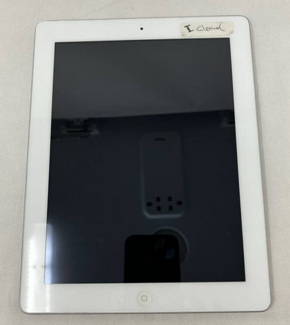 Apple iPad A1458 4th Gen 16GB WiFi 9.7" Bluetooth Multi Touch White & Black READ