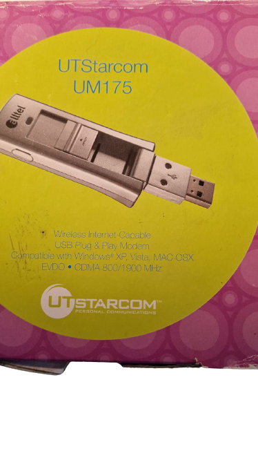 UTStarcom UM175 Plug & Play USB Modem Verizon for Windows XP Vista Mac