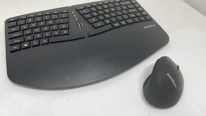 Perixx Wireless Slim Ergonomic Full Size Keyboard and Vertical Mouse Set Combo