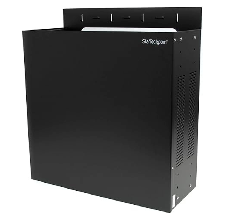 StarTech 4U Vertical Wall Mount Server Rack Enclosure Steel Network Cabinet