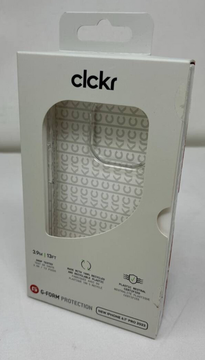 CLCKR Diamond Case G-Form for iPhone 15 Pro 6.1" Drop Shockproof Clear Cover