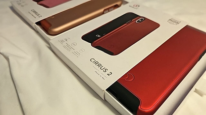 Lot of 2 Nimbus9 Cirrus 2 Hard Case for iPhone XS Max Red & Rose Gold Slim Cover