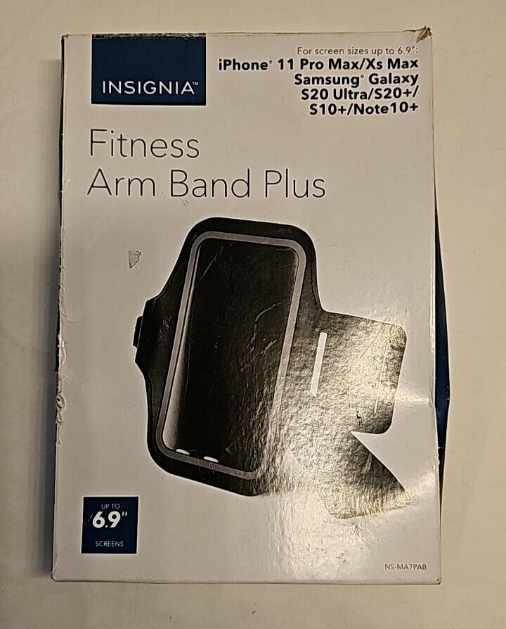 Insignia Fitness Arm Band Plus up to 6.7" iPhone XS 11 12 13 14 Pro Samsung Run