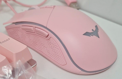 Havit Wired Mechanical Gaming Keyboard & Mouse Set Programmable Pink GIRLY