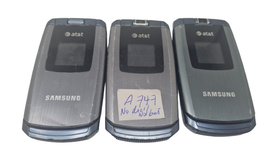 3 Lot Samsung SGH-A747 T-Mobile Flip Slim Sold As Is GSM 2G Tested A747 WHOLESAL