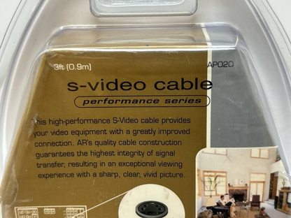 Acoustic Research S-Video Cable Performance Series 3 Feet For TV Video Audio