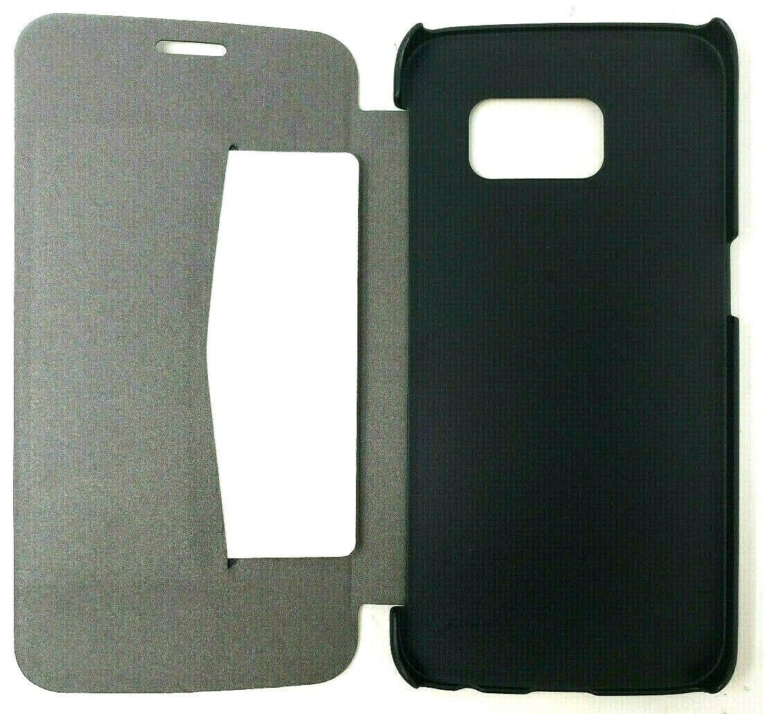 Black Xqisit Folio Case Cover Rana for Samsung Galaxy S6 Edge Book Cover OEM