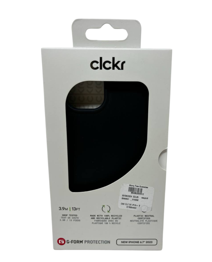 Clckr G-Form Diamond Case for Apple iPhone 15 Plus 6.7" Protective Cover Black