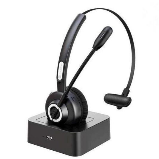 Langsdom H3 Wireless Office Mono Headset Handsfree Bluetooth & Charging Base