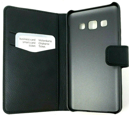 Black Xqisit Slim Wallet Case For Samsung Galaxy A3 Folio Book Cover Original