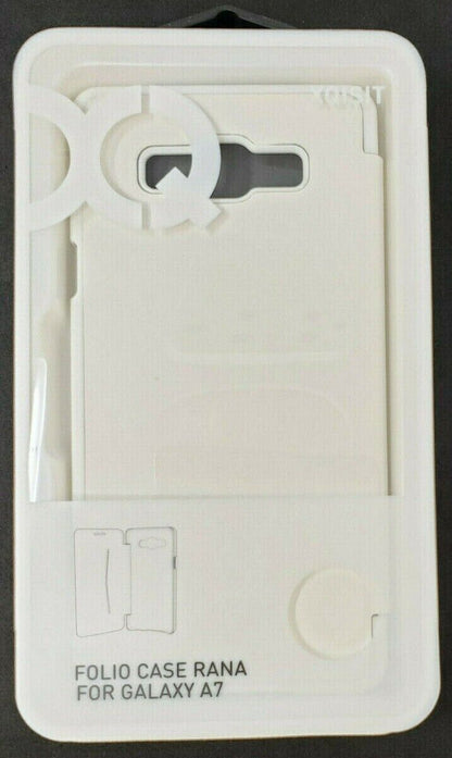 Xqisit Phone Folio Case Rana For Samsung Galaxy A7 White Book Cover OEM