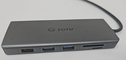 Totu Docking Station 12 in 1 USB C Hub Triple Display for Laptop MacBook Windows