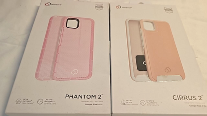 Lot of 2 Nimbus9 Impact Case Google Pixel 4 XL Cover Clear Rose Flamingo Pink