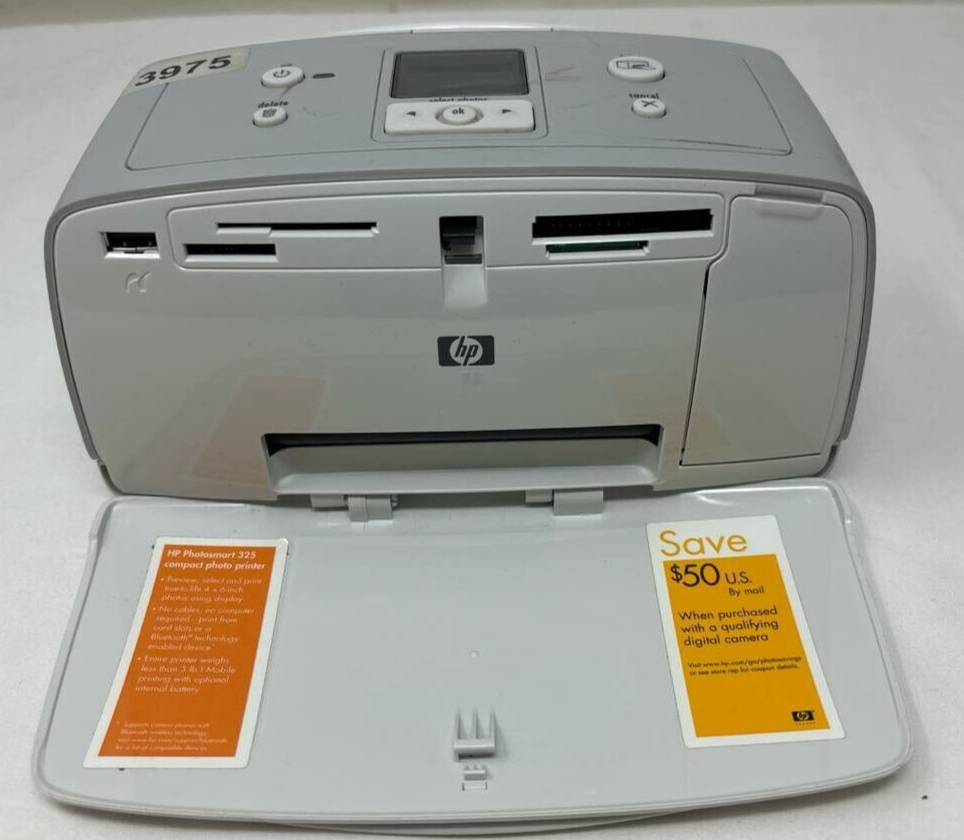 HP Photosmart 325 Digital Photo Compact Printer Inkjet For PC Windows Mac