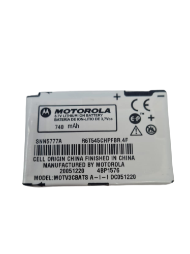 Battery SNN5777A Fits Motorola Razr V3 V3i V3c V3e BR50 Original 740mAh