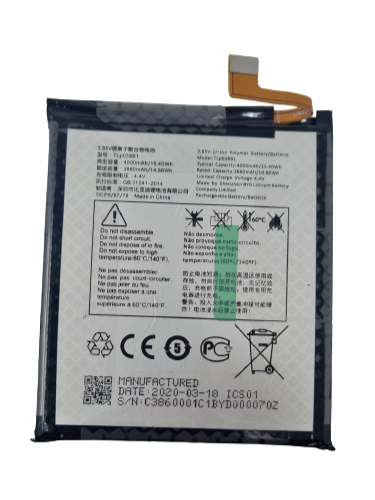 Battery TLp038B1 For Alcatel 3V 2019 5032W Replacement Original 4000mAh 4.4V