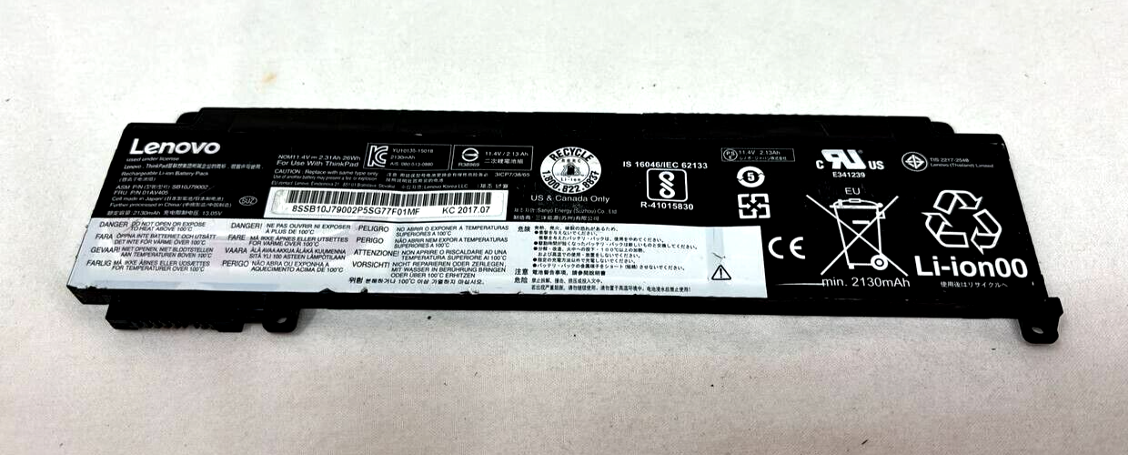 Original Battery 01AV405 for Lenovo ThinkPad T460s T470s 2310mAh 26Wh 11.4V