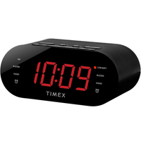 Timex Dual Alarm Clock Radio with AM FM and USB Charger 1.2 Inch LED Display