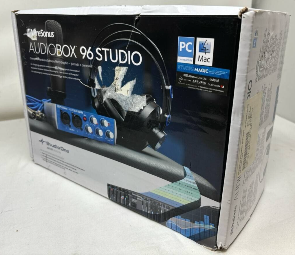 Presonus Audiobox USB 96 Recording Kit USB Advanced Audio Interface 2 Channel