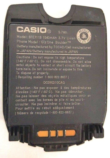 Battery Extended  BTE711B For Casio G'zOne Boulder C-710 C711 Extended Original