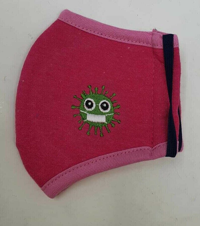 Unisex Washable Pink Face Mask For Kids Reusable Mouth Cover Protection Winter