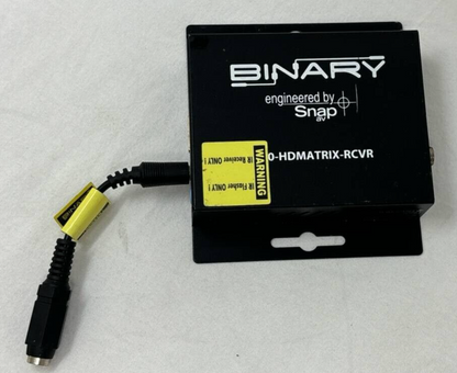 Binary 300 Series HDMI Over Single Cat5e/6 Balun IR Receiver Wired Black