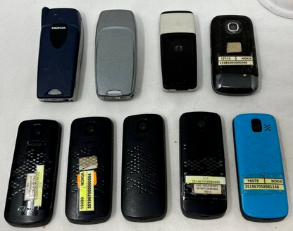 Lot of 9 Nokia Cell Phone Bar Mixed Vintage Antique 3589i 111 1112 C2-02 3360