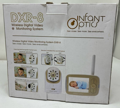 Infant Optics DXR-8 Video Baby Monitor 480p Two-Way Talk Zoom Night Vision