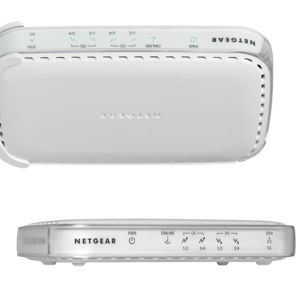 Netgear Wireless WiFi Cable Modem High Speed DOCSIS 3.0 Gigabit Ethernet IPv6