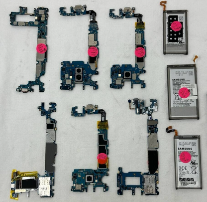 Lot of 6 Mainboard Replacement Samsung Note 8 9 Galaxy S8 S9 S10+ Untested READ