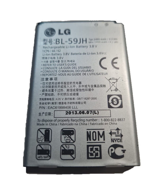 Battery BL-59JH For Enact VS890 Lucid 2 VS870 Optimus F3 VM720 MS659 P715 F3 OEM