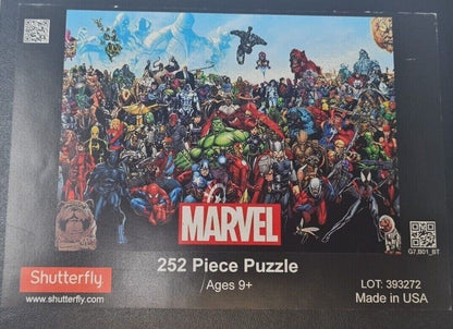 Puzzle Jingsaw Marvel 252 Piece Ages 9+ Table Game Fun Mediun Difficulty Teens