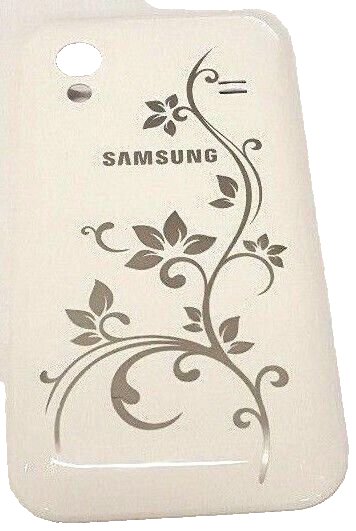 OEM Flowers White Housing Case Battery Door Back Cover For Samsung Galaxy S5830