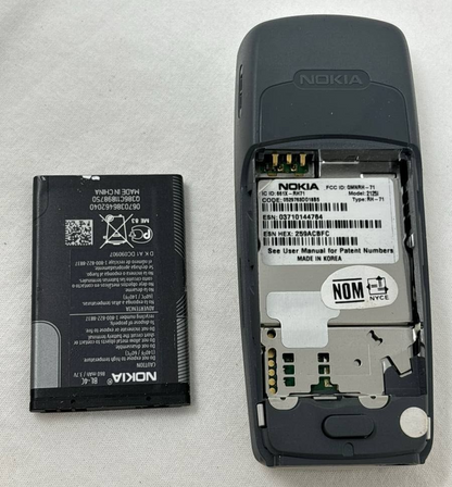 Nokia 2125i Vintage Cellphone Tiny Bar Phone STN Color Internal Antenna