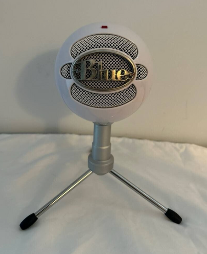 Blue Snowball iCE USB Microphone Condenser for Recording & Streaming White