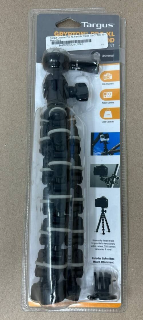 Targus Grypton Pro XL Flexible Tripod with GoPro Attachment for Digital Camera